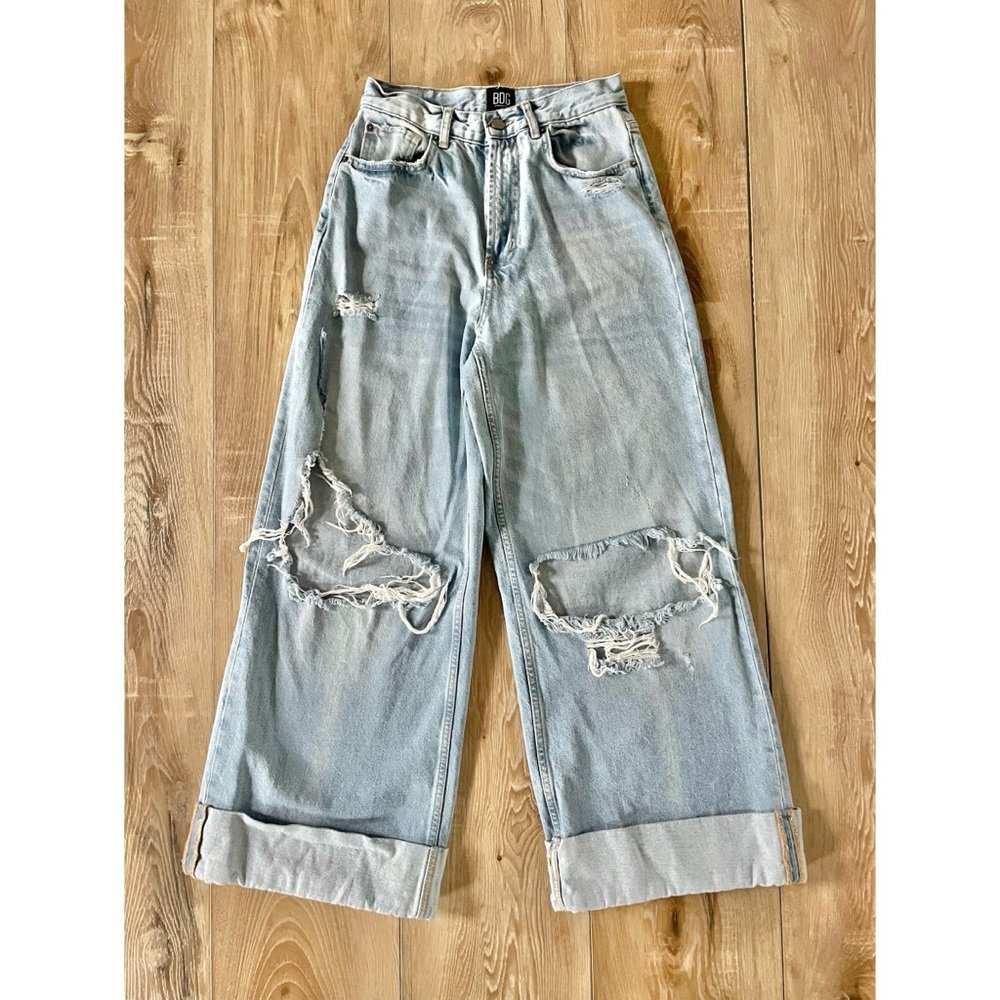 Urban Outfitters 🌺 BDG Baggy Skater Wide Leg Distressed Jeans